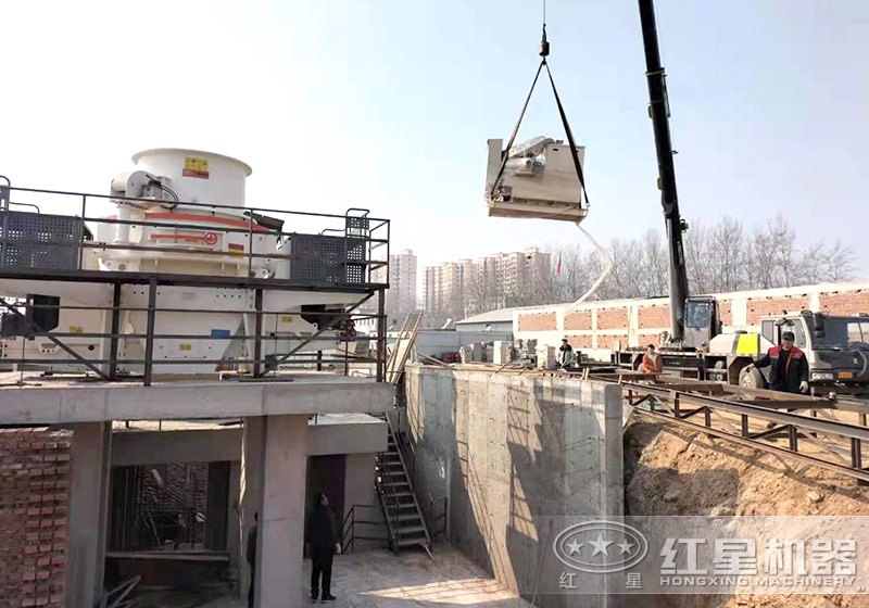砂石生產線安裝現場 砂石生產線安裝現場