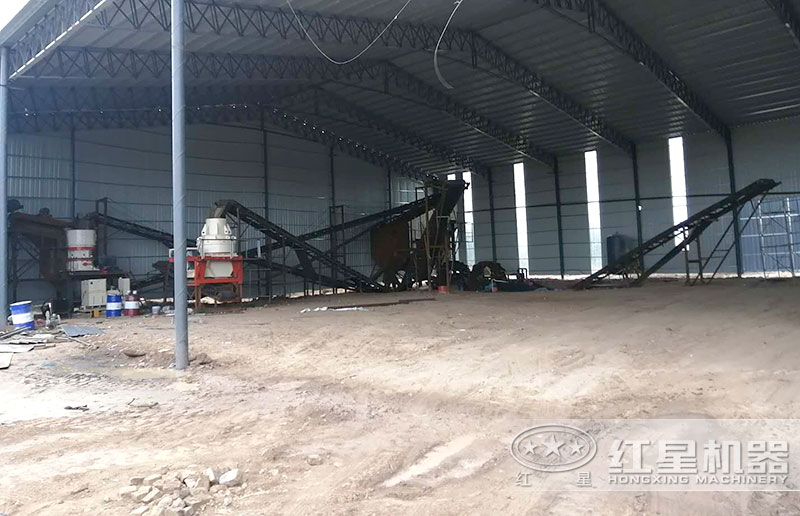 二段用圓錐破配置的制砂生產線