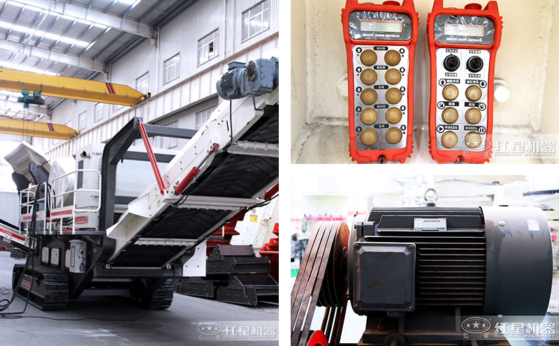 履帶流動石料破碎機(jī)遙控操作更省力