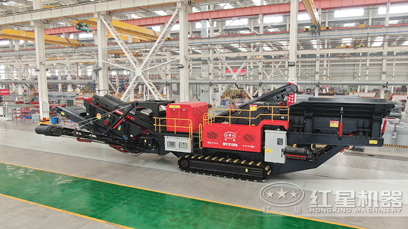 紅星機器移動破碎機車間展示