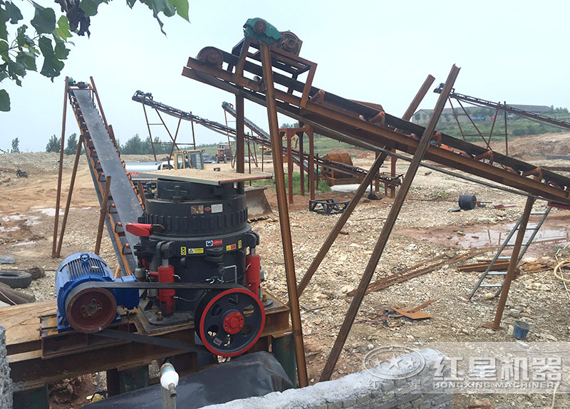 hp500圓錐破時產花崗巖多少噸，多少錢？