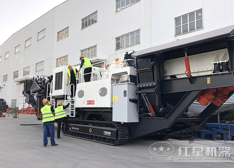 紅星機器移動制砂機一體式價格工廠直銷，客戶實地考察