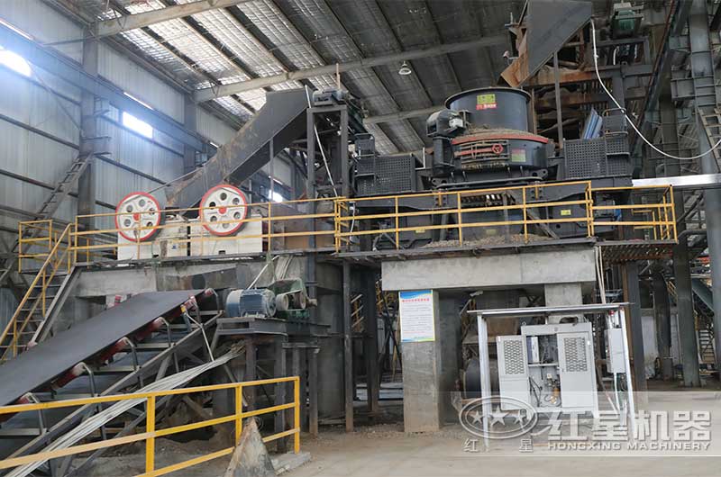 時產200噸玄武巖生產方案二現場