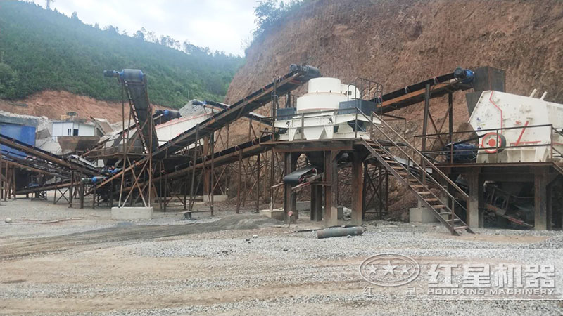搭載制砂機配置石頭制砂生產線 搭載制砂機配置石頭制砂生產線