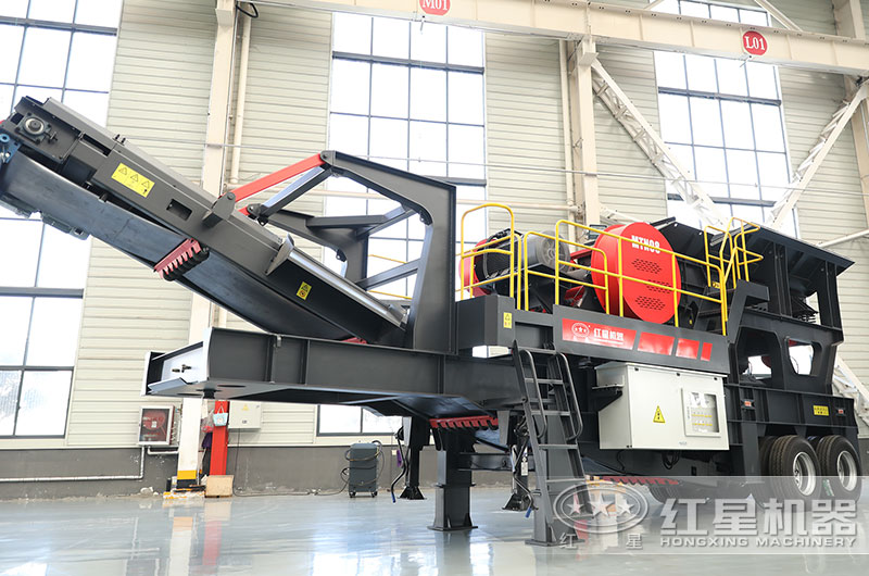 建筑磚渣移動破碎機圖片