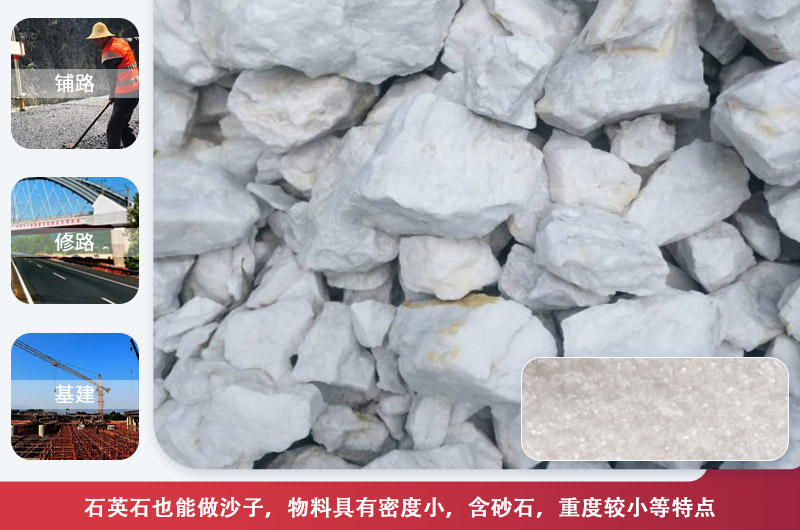 石英砂可以代替河沙嗎？石英砂打砂機設備類型