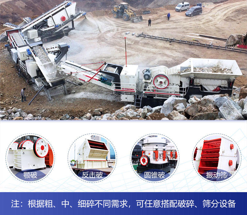 履帶式碎石機配置