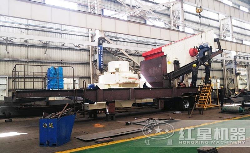 移動制砂、篩分機車間高清圖