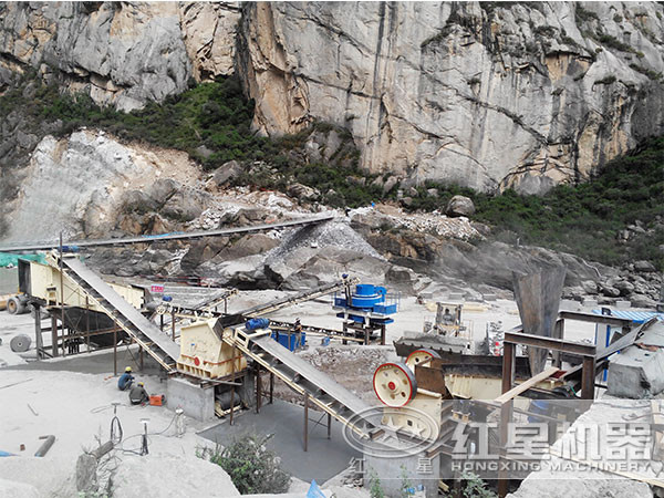 制砂生產現場