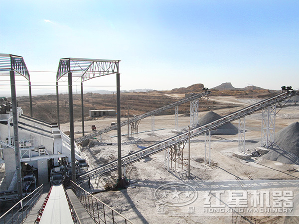 機(jī)制砂生產(chǎn)現(xiàn)場