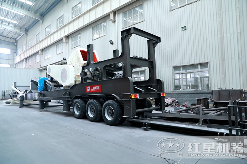 小型簡化移動式建筑石子破碎機