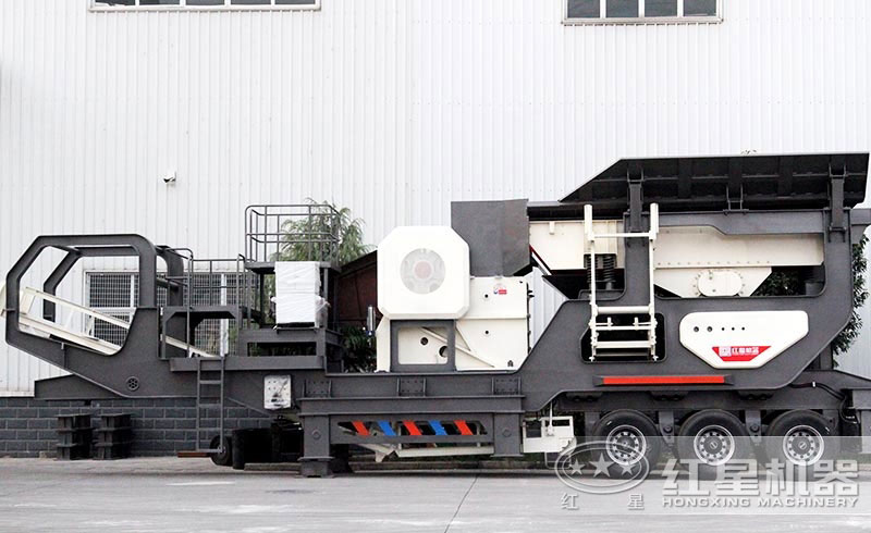 移動顎破碎石子機