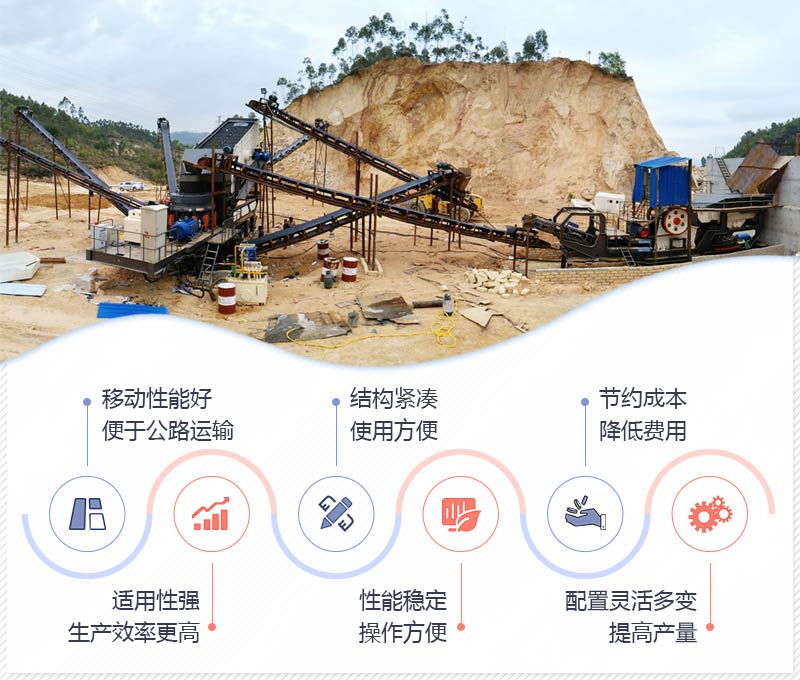 移動圓錐式破碎站性能特點 移動圓錐式破碎站性能特點