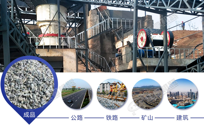 小型石子機加工現場