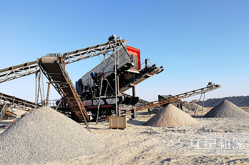 不需要現(xiàn)場(chǎng)安裝的移動(dòng)破碎現(xiàn)場(chǎng)一