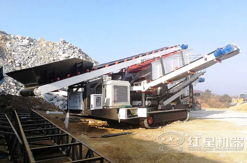 單獨(dú)設(shè)計(jì)的履帶移動(dòng)式振動(dòng)篩分機(jī)