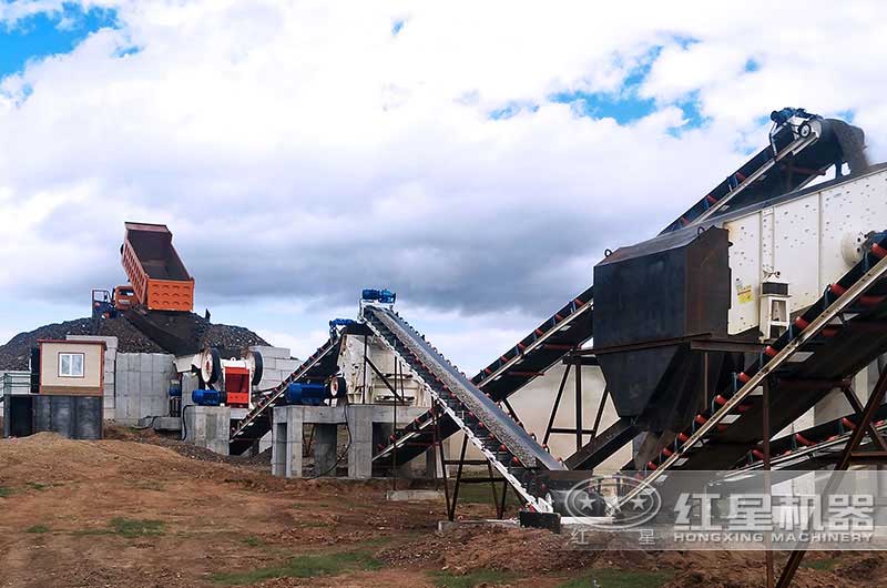 河北時產300噸石灰石生產案例