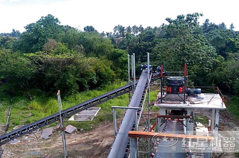 菲律賓石子生產(chǎn)現(xiàn)場實拍之圓錐破