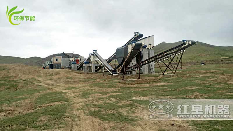 全自動化石子生產(chǎn)線現(xiàn)場幾不見人