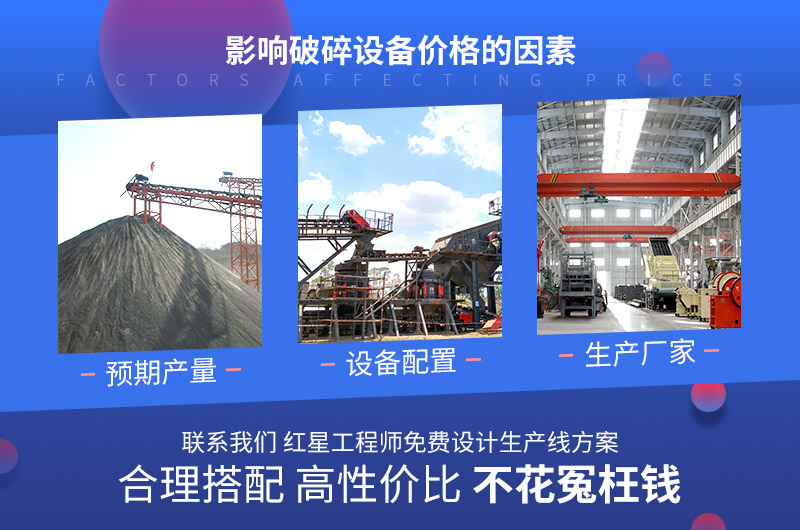 影響破碎設備價格的因素