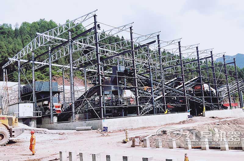 河北時產400-500噸石灰石制砂生產線