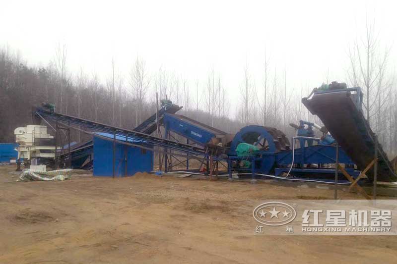 砂石整形加洗沙加細沙回收現場