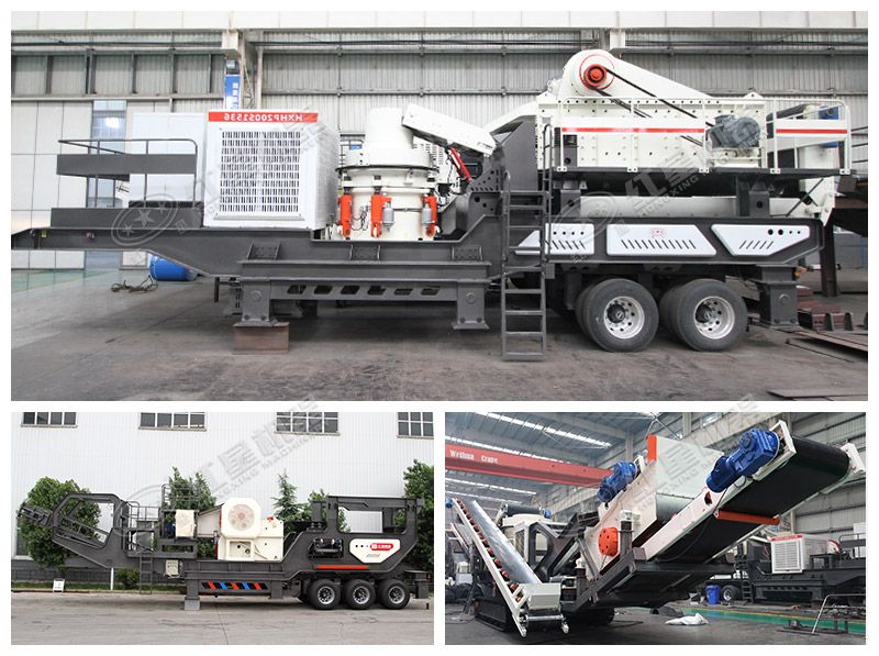 紅星移動(dòng)式石子粉碎機(jī)多種搭配