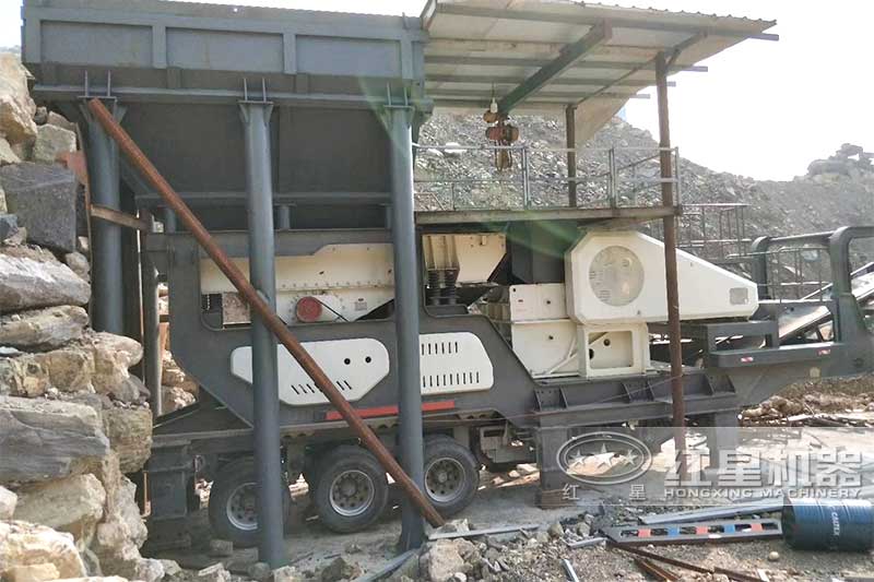 移動式破碎機可以就近停靠料場作業