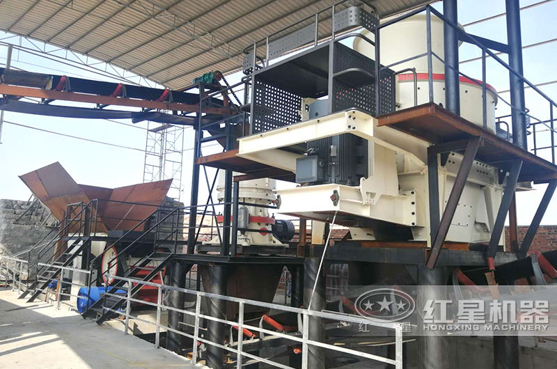 河南紅星承建的現代化制砂現場