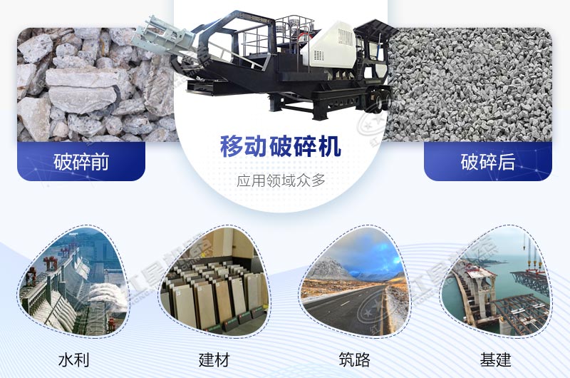移動(dòng)式破碎機(jī)市場應(yīng)用廣泛