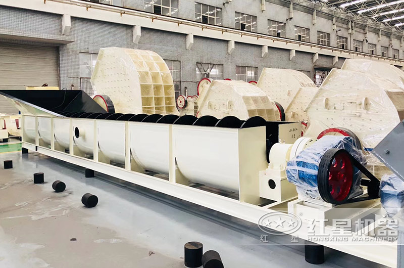 不帶細(xì)砂回收功能的螺旋洗砂機