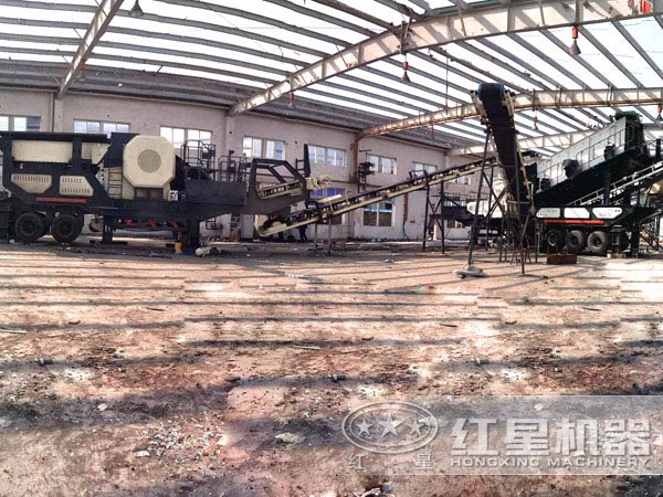 移動式破碎機現場圖